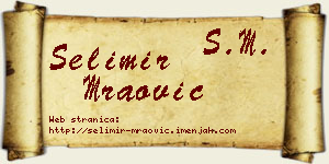 Selimir Mraović vizit kartica
